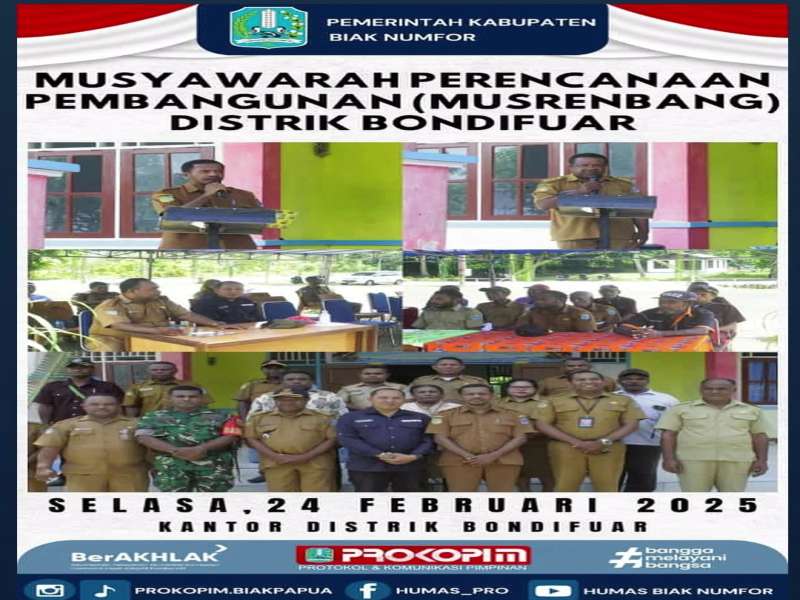 Musrenbang Tingkat Distrik Bondifuar 2025