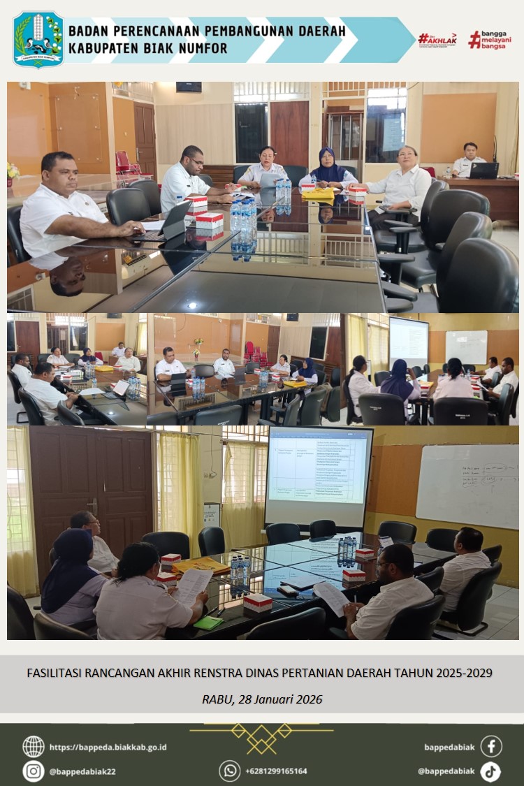 Fasilitasi Rancangan Akhir Renstra Dinas Pertanian KP 2025-2029
