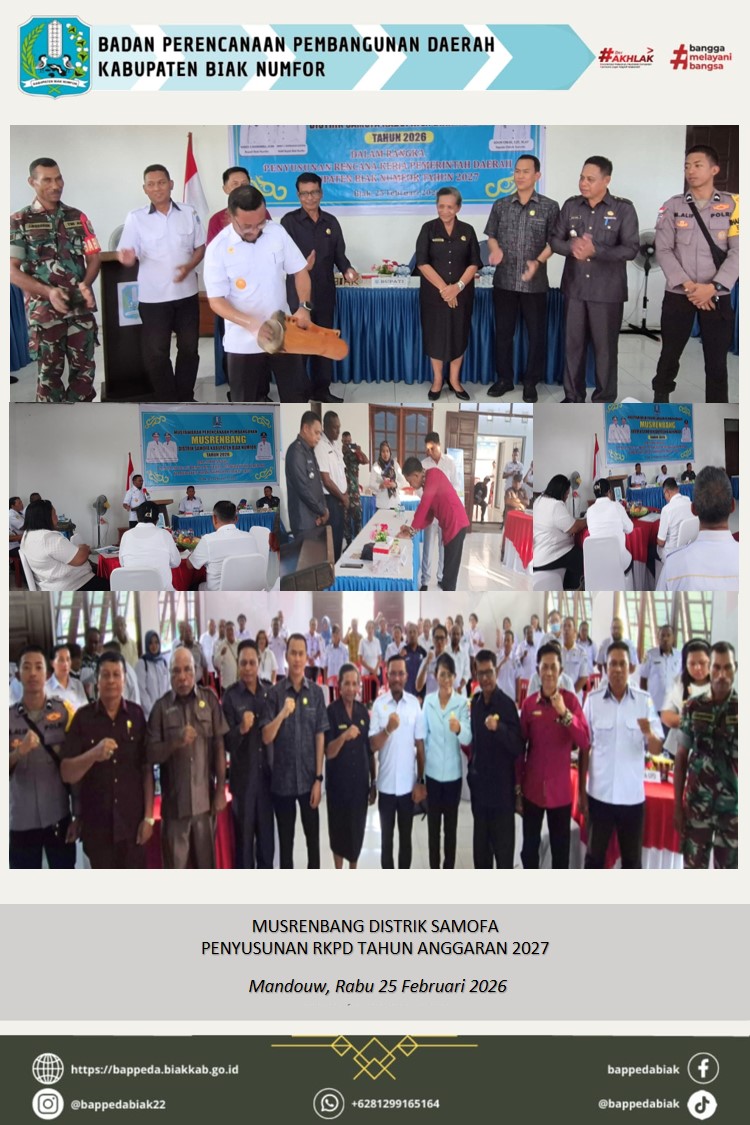 ASISTENSI MUSRENBANG DISTRIK SAMOFA TA. 2027