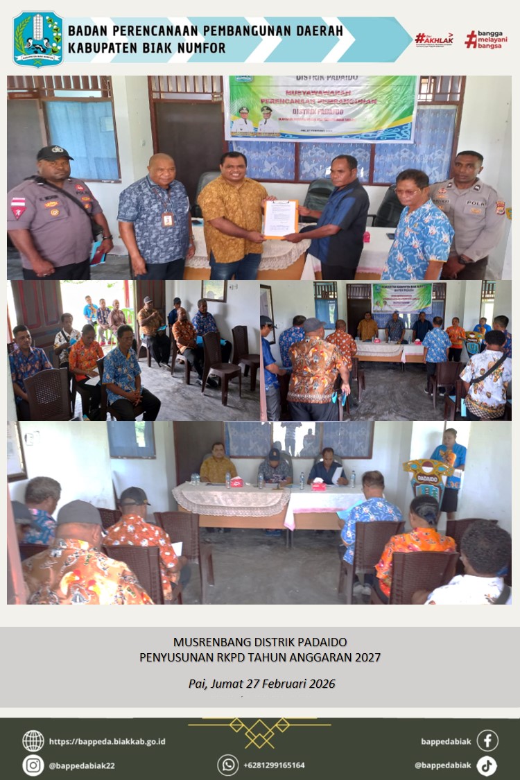 ASISTENSI MUSRENBANG DISTRIK PADAIDO TA. 2027