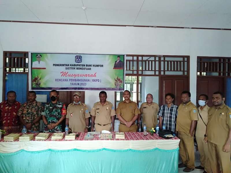 Musrenbang RKPD 2023 TA. 2022 Tingkat Distrik Bondifuar