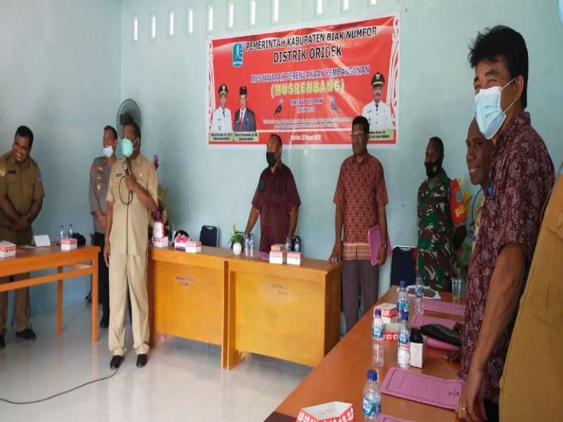 Musrenbang RKPD 2023 TA. 2022 Tingkat Distrik Oridek